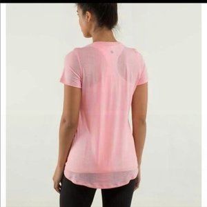 Lululemon Just Be Tee Burnout Coral Pink 2